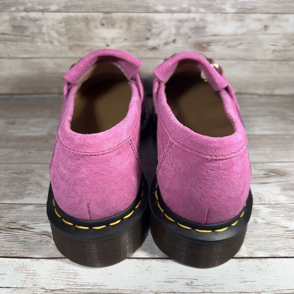 Dr. Martens Adrian Snaffle Repello Emboss Suede Kiltie Loafers Pink Men's 11 - Picture 3 of 7